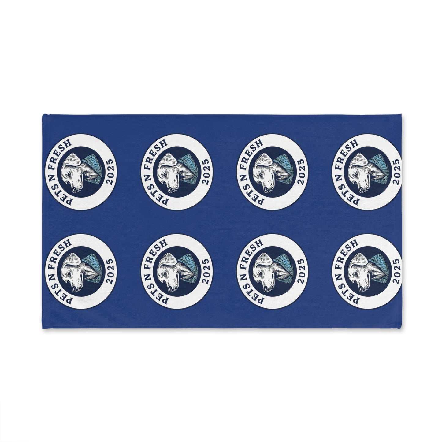 Pets N Fresh™ Quick-Dry Pet Hand Towel – Navy Blue Dog Logo